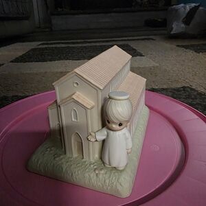 Precious Moments There's a Christian welcome here. Signed